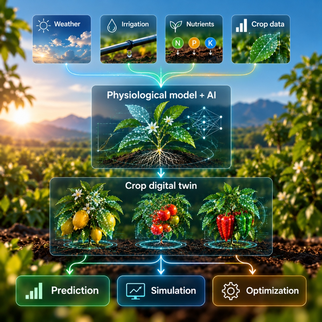 ALAIVE Crop Digital Twin — Physiological model and AI